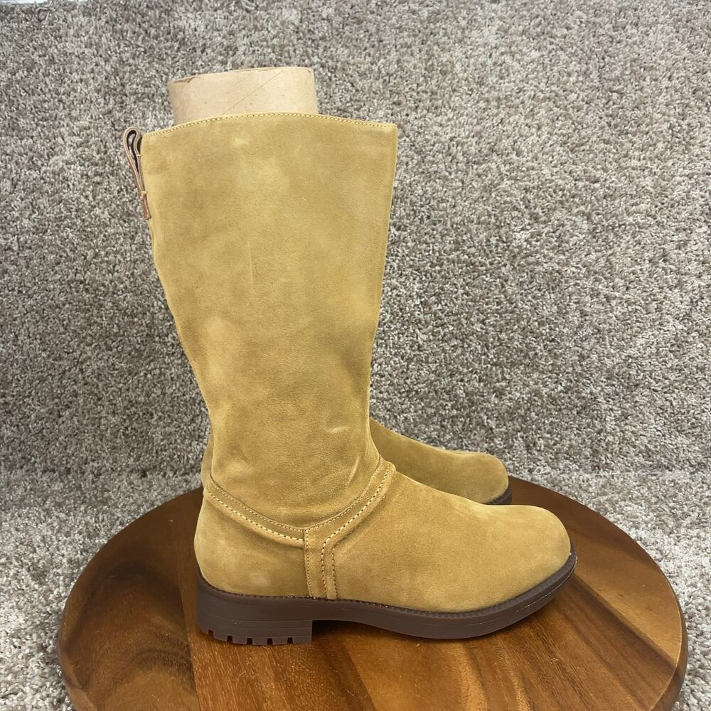 Revitalign Women's Size 8.5B Kelso Tan Suede Mid Calf Wide Comfort Orthotic Boot